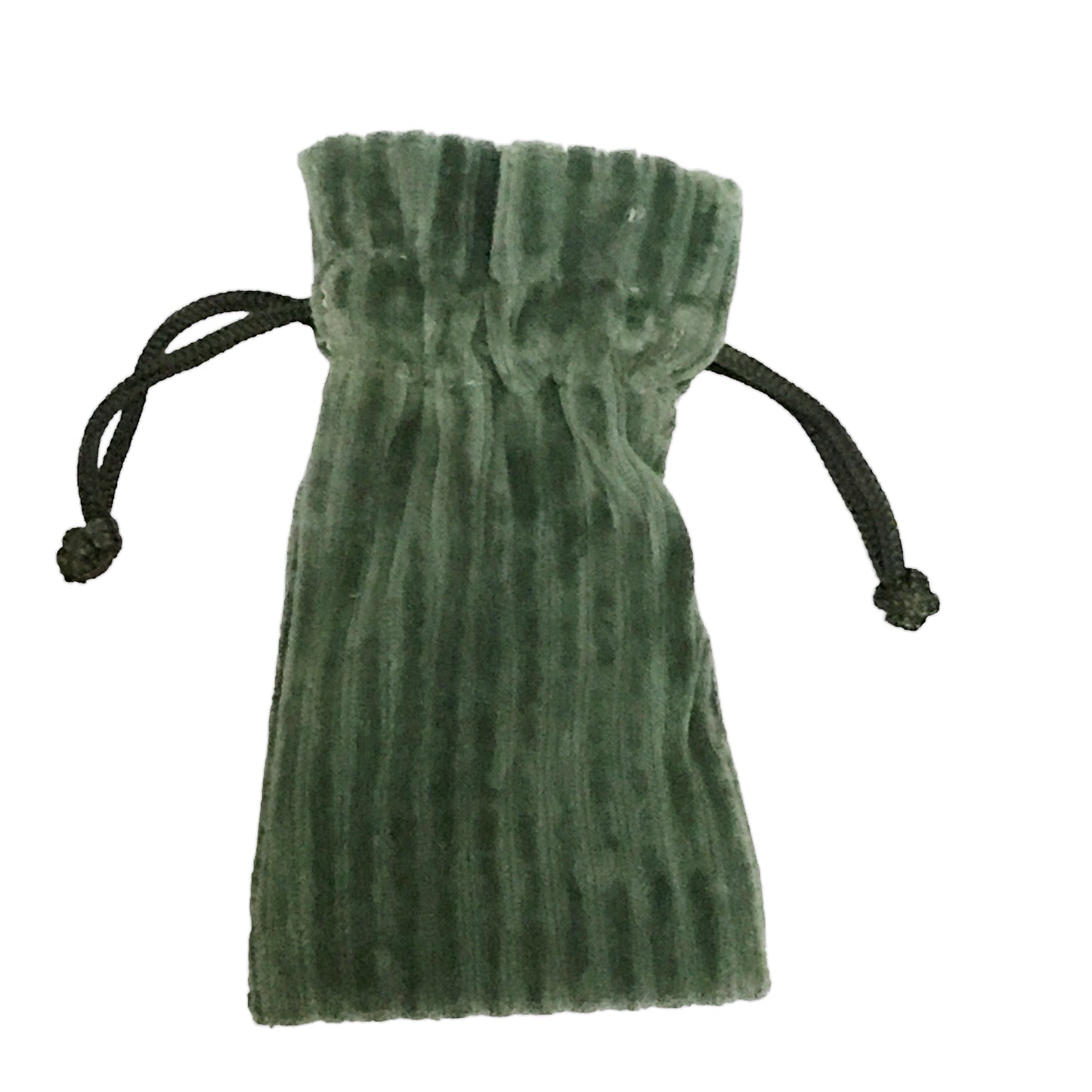 Fluweel stropzakje 12,5x8cm frosty green - per 12 stuks