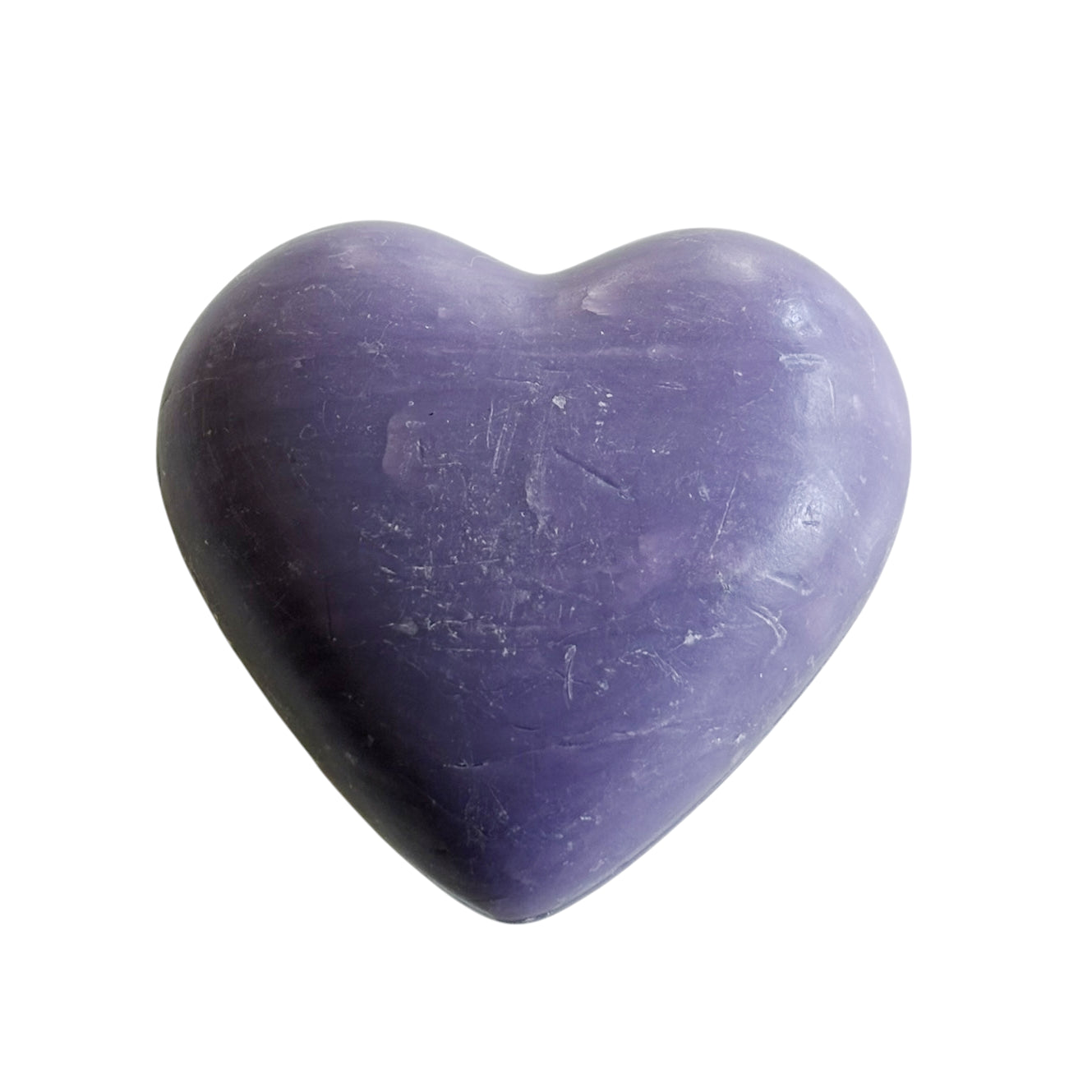 Hart zeepje 7cm lavendel - per 12 stuks