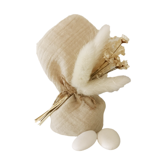 Baby ivory droogboeket 12cm - per 12 stuks