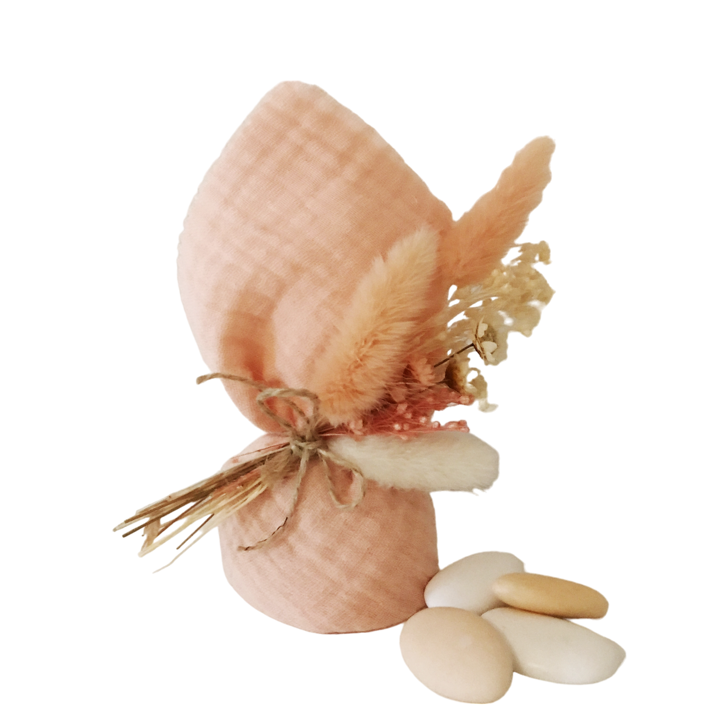 Baby peach droogboeket 12cm - per 12 stuks