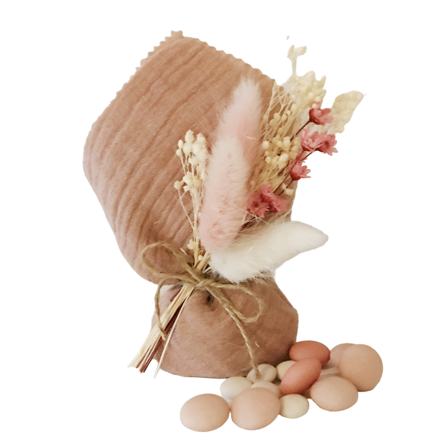 Baby rose droogboeket 12cm - per 12 stuks