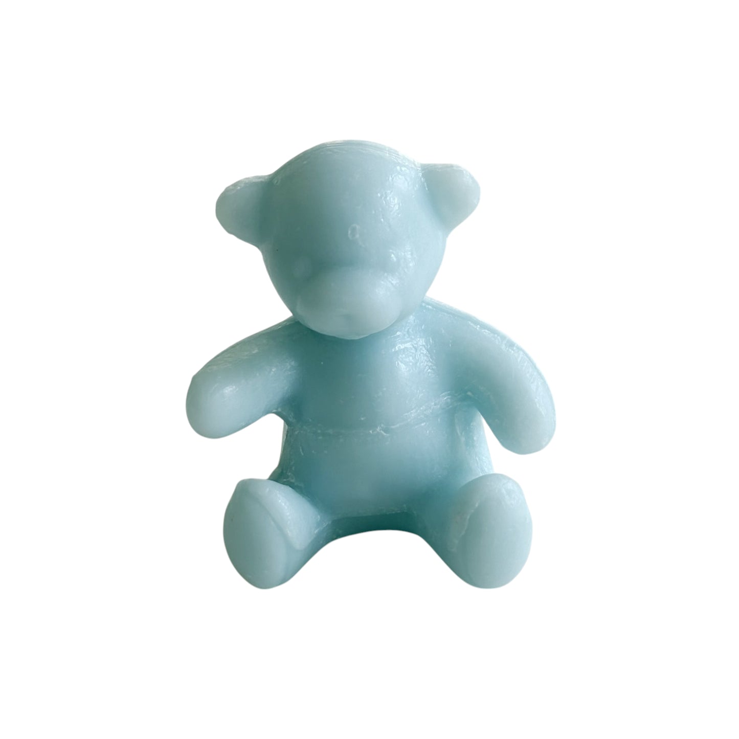 Beer zeepje beer 7cm baby blue - per 12 stuks