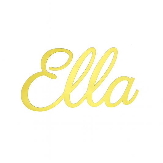 Vinylsticker - uitgesneden naamstickertjes met eigen lettertype (minimum 20 stuks)