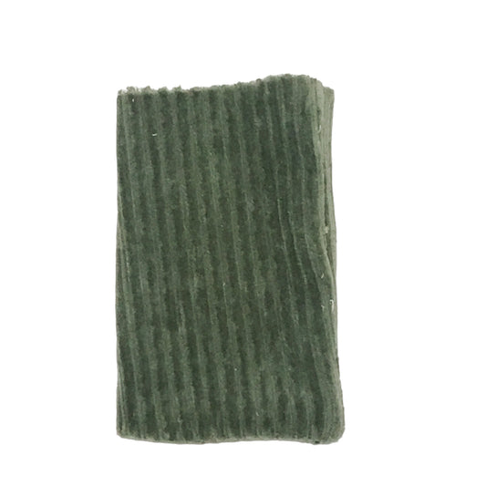 Fluweel recht zakje 13x8cm frosty green - per 12 stuks