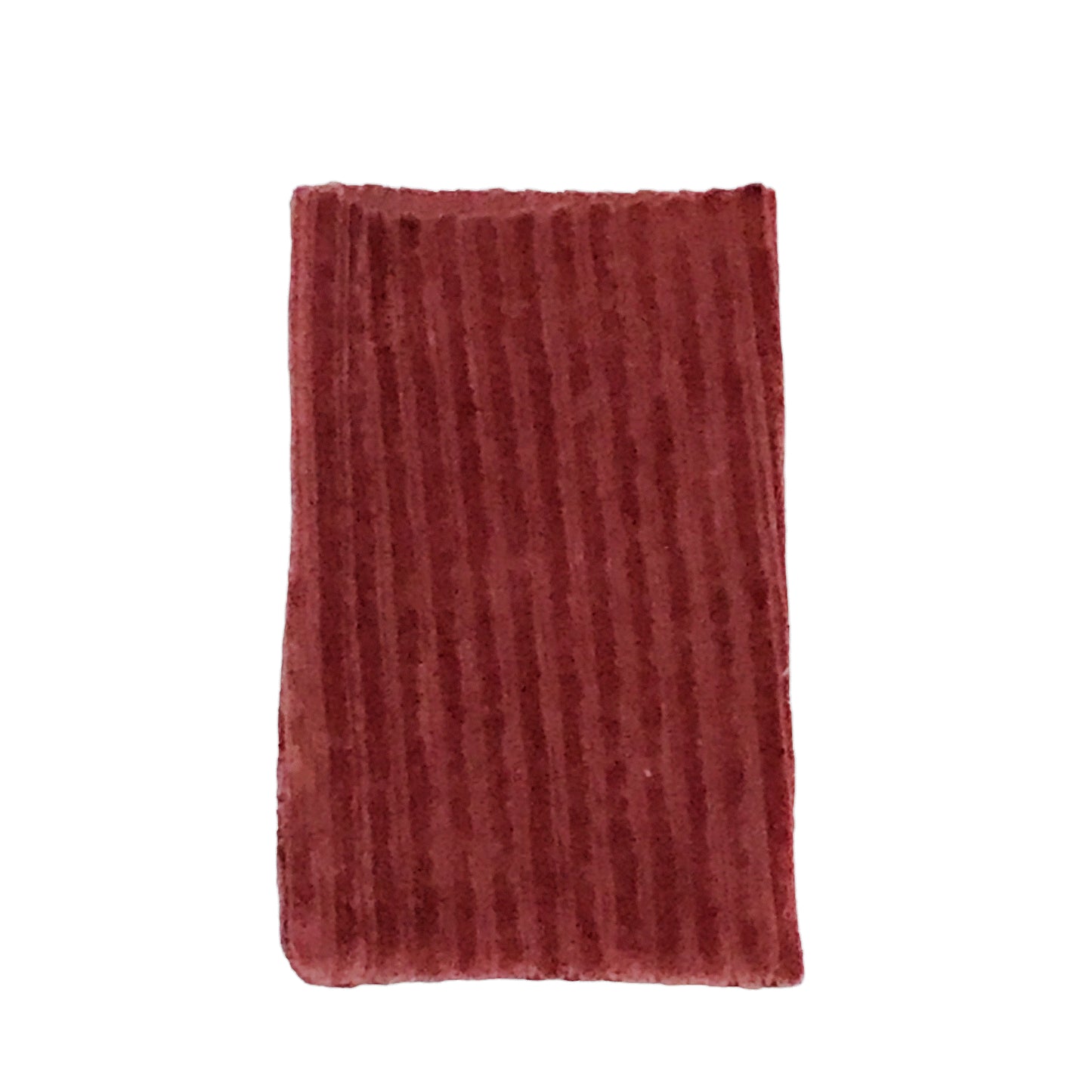 Fluweel recht zakje 13x8cm rosewood - per 12 stuks