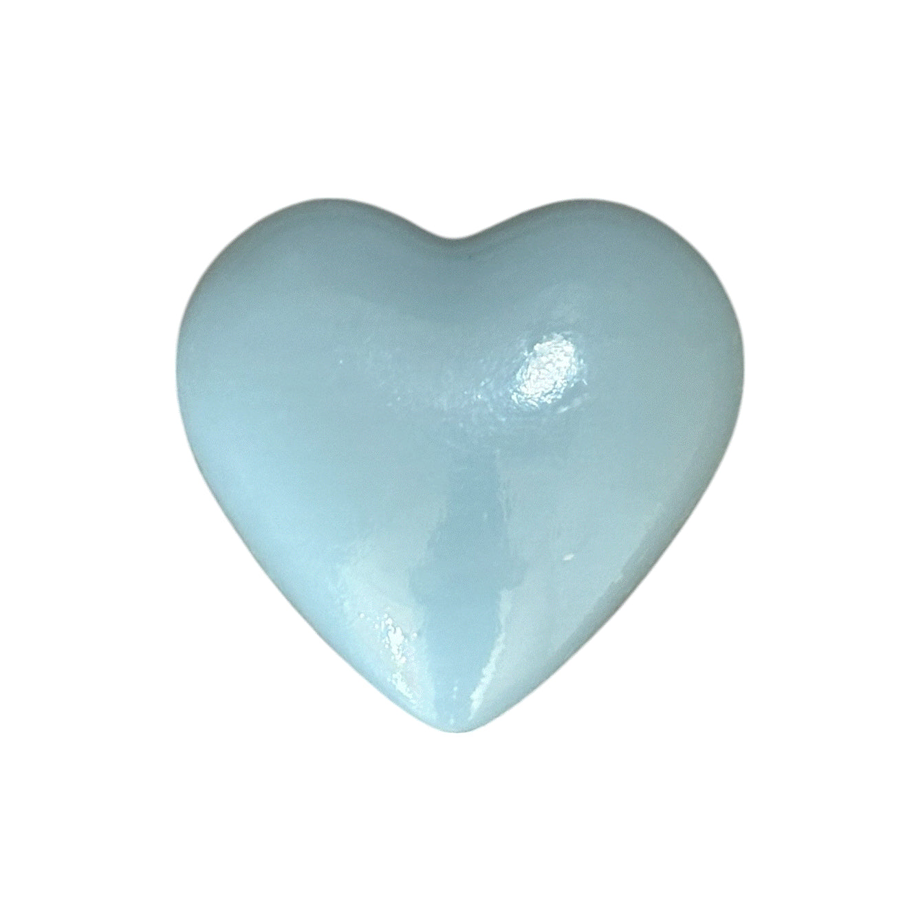 Hart zeepje 7cm babyblue - per 12 stuks