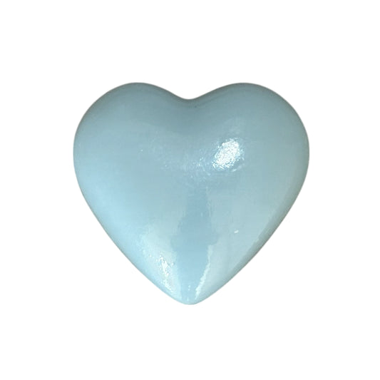 Hart zeepje 7cm babyblue - per 12 stuks