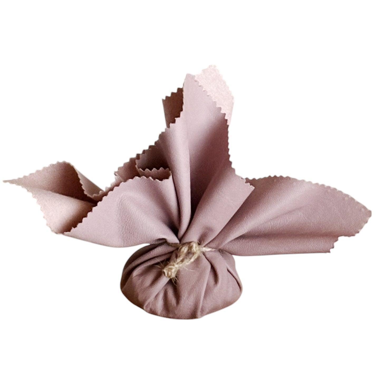 Leder doekje 20x20cm rose - Per 12 stuks