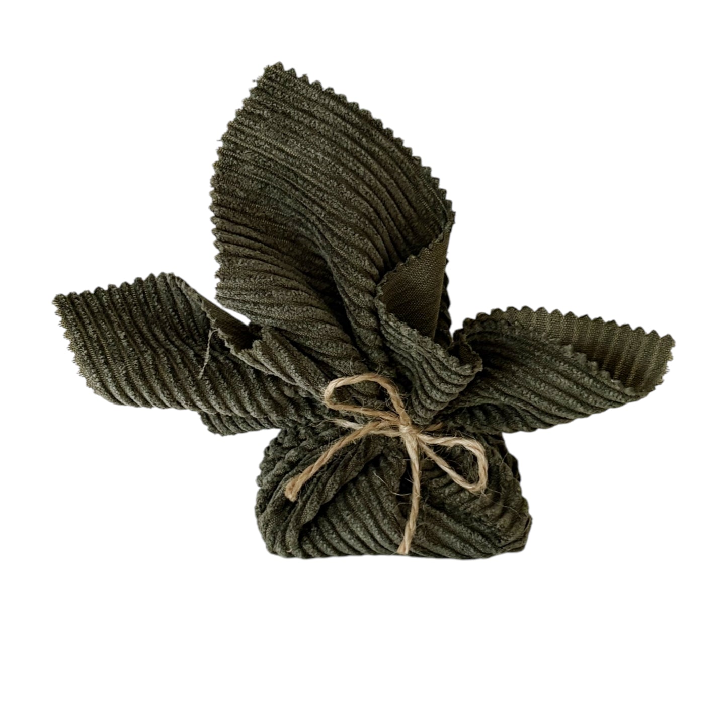 Ponycor doekje 20x20cm olive green - per 12 stuks