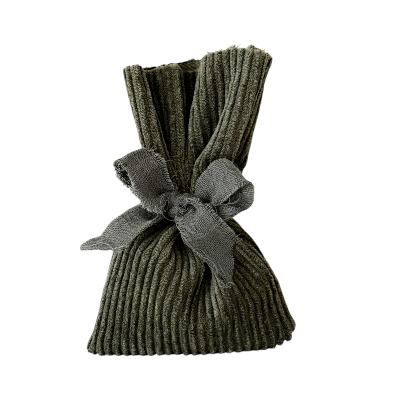 Ponycor recht zakje 13x8cm olive green - per 12 stuks