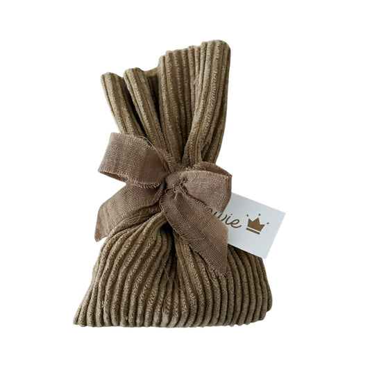 Ponycor recht zakje 13x8cm taupe - per 12 stuks