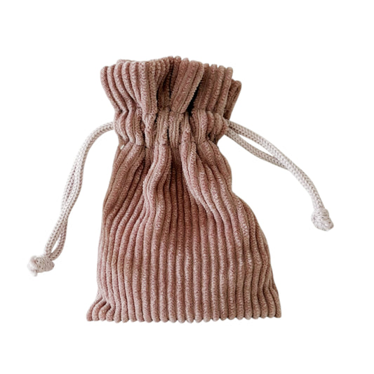 Ponycor stropzakje 12,5x8cm dusty rose - per 12 stuks