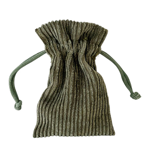 Ponycor stropzakje 12,5x8cm olive green - per 12 stuks