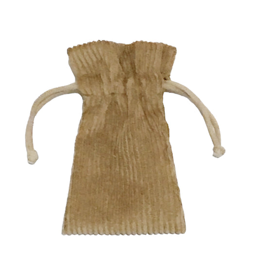 Ponycor stropzakje 12,5x8cm taupe - per 12 stuks